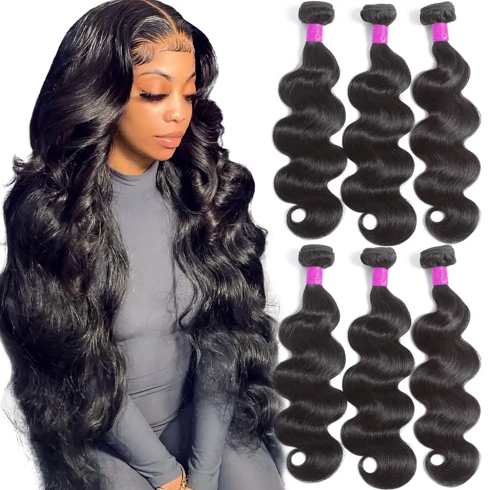 Body Wave Bundles Human Hair 16 18 20 inch 10A Grade Human Hair Bundles Body Wave 3 Bundles 100% Unprocessed Brazilian