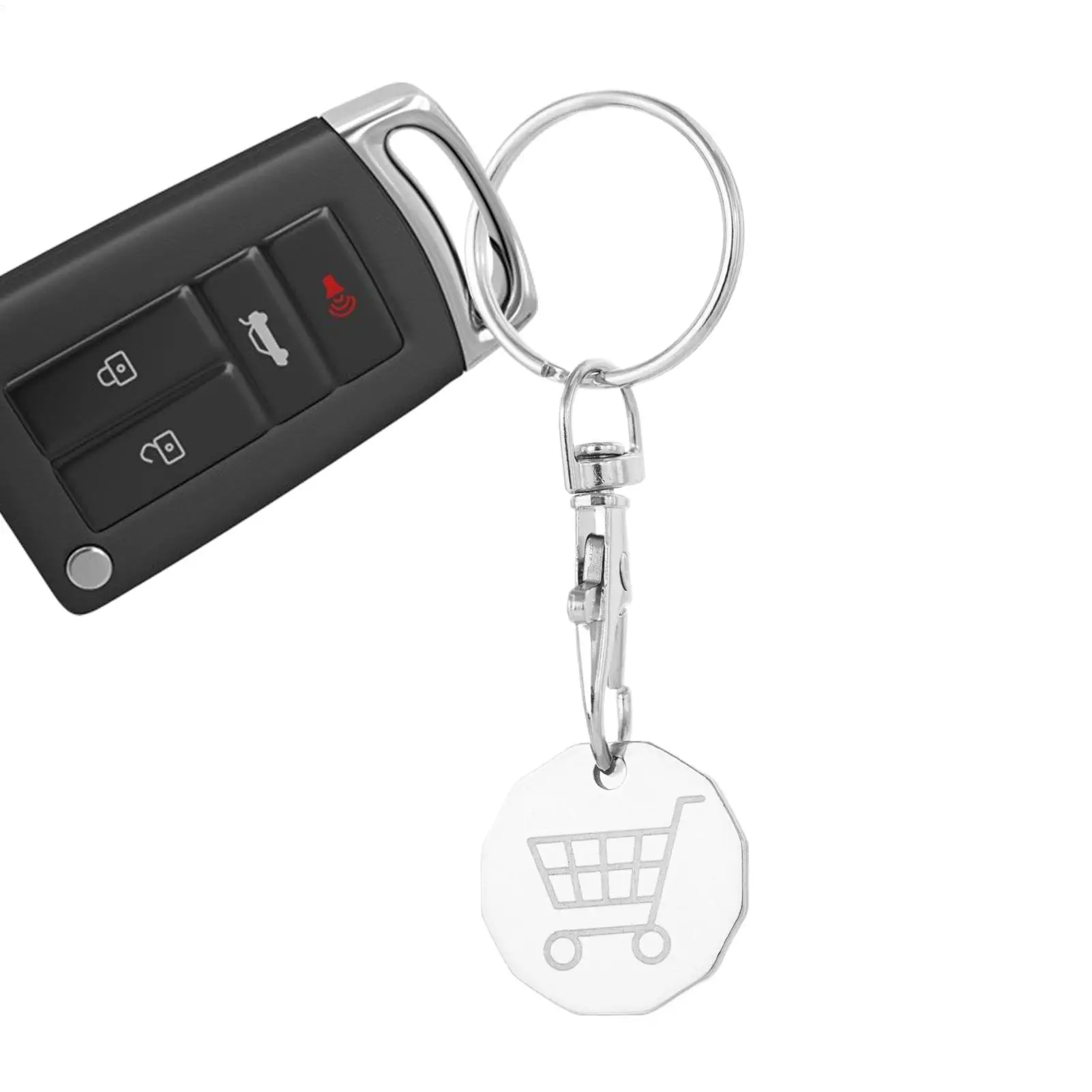 

Shopping Cart Coin Keyring Trolley Keyring Coin Portable Bag Pendant For Adults Men Women Birthday Wedding School Wallet