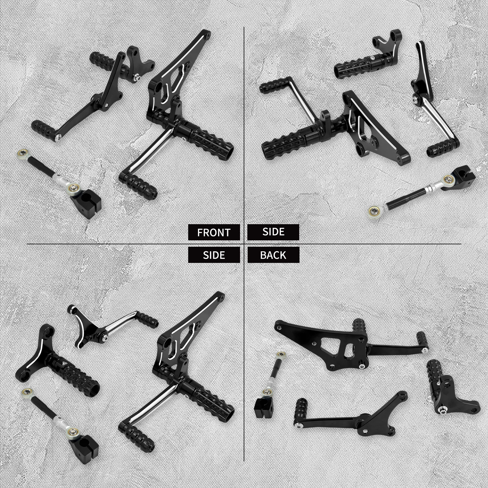 Motorcycle Backward Shift Control Kit Rear Footpegs Shift Lever For Harley Sportster XL 883 1200 2014-2022 Roadster Iron XL883