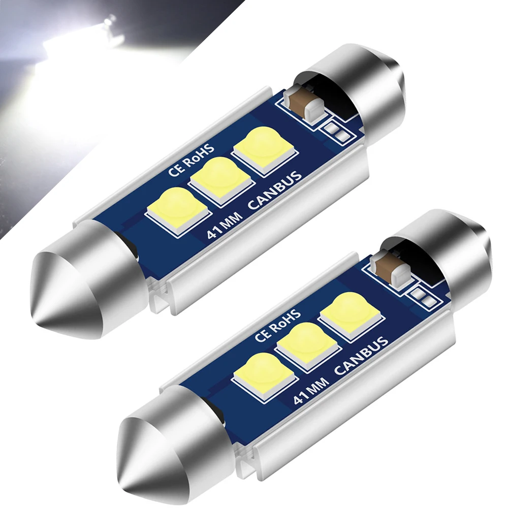 

2pcs Canbus Festoon 31mm led 36mm led 39mm led 41mm Led C5w Interior lights Reading Lamp License plate light interior Dome Light