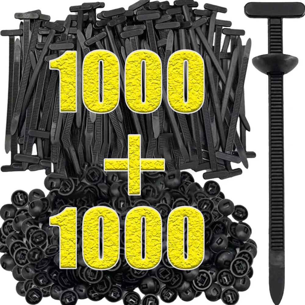 1000/100 قطعة ربطات كابلات مشبك السيارات السحابة المسمار استبدال كليب مصدات السيارات جذع محرك الحرس لوحة أدوات إدارة الأسلاك