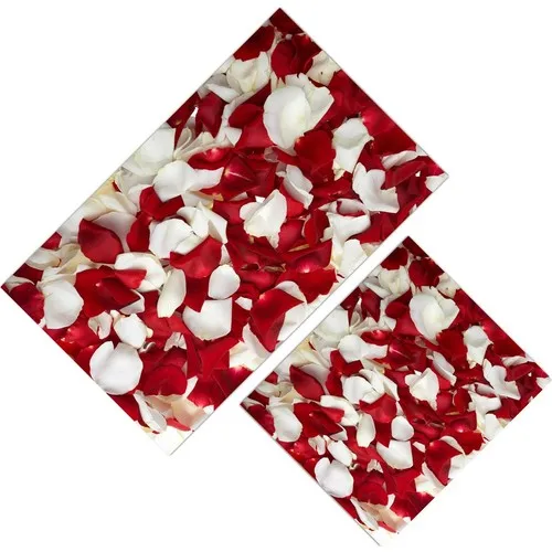 Cici Design Red White Rose Petals Closet Takımı-60x100-50x60