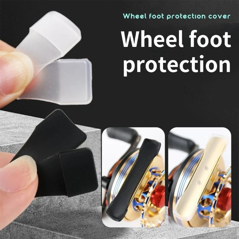 

5pcs Baitcasting Reel Cover Silicone Fishing Reel Protections Base Pad Mat Protective Case Fishing Accessories