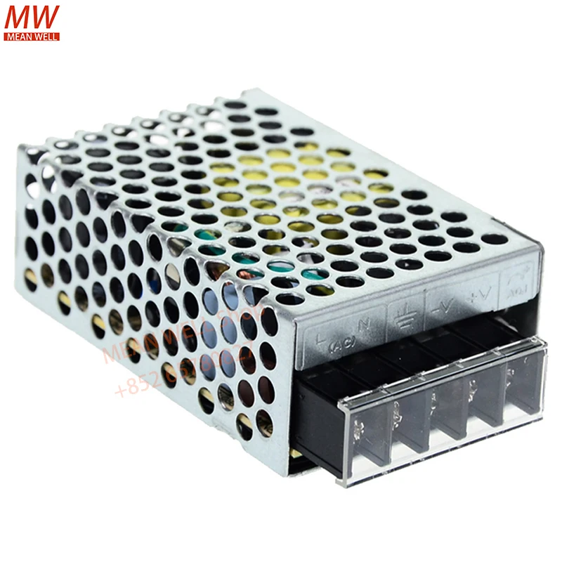يعني جيدا 25 واط إخراج واحد تبديل تحويل التيار الكهربائي RS-25-3.3 RS-25-5 RS-25-12 RS-25-15 RS-25-24 RS-25-48 علبة معدنية #5