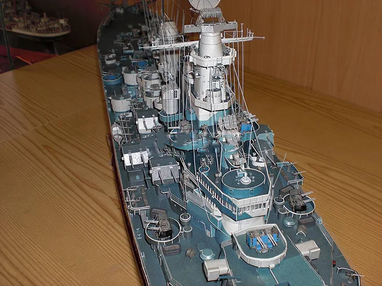 1/280 USS Missouri Battleship 3D Paper Model Handmade DIY Papercraft