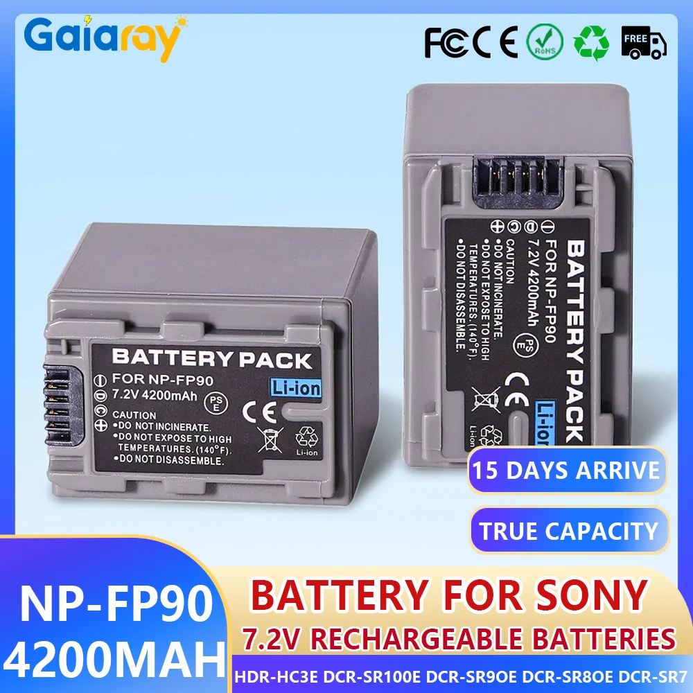 1-4Pcs 4200Mah NP-F… - image
