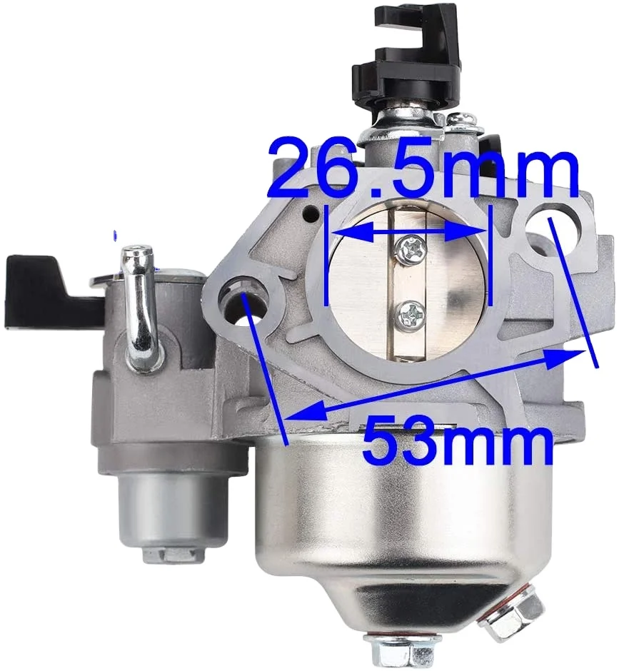 O carburador GX390 para motores de bomba de água da série é compatível com os modelos GX390T2 a GX390K2 e WT40XK1 a WT40XK3