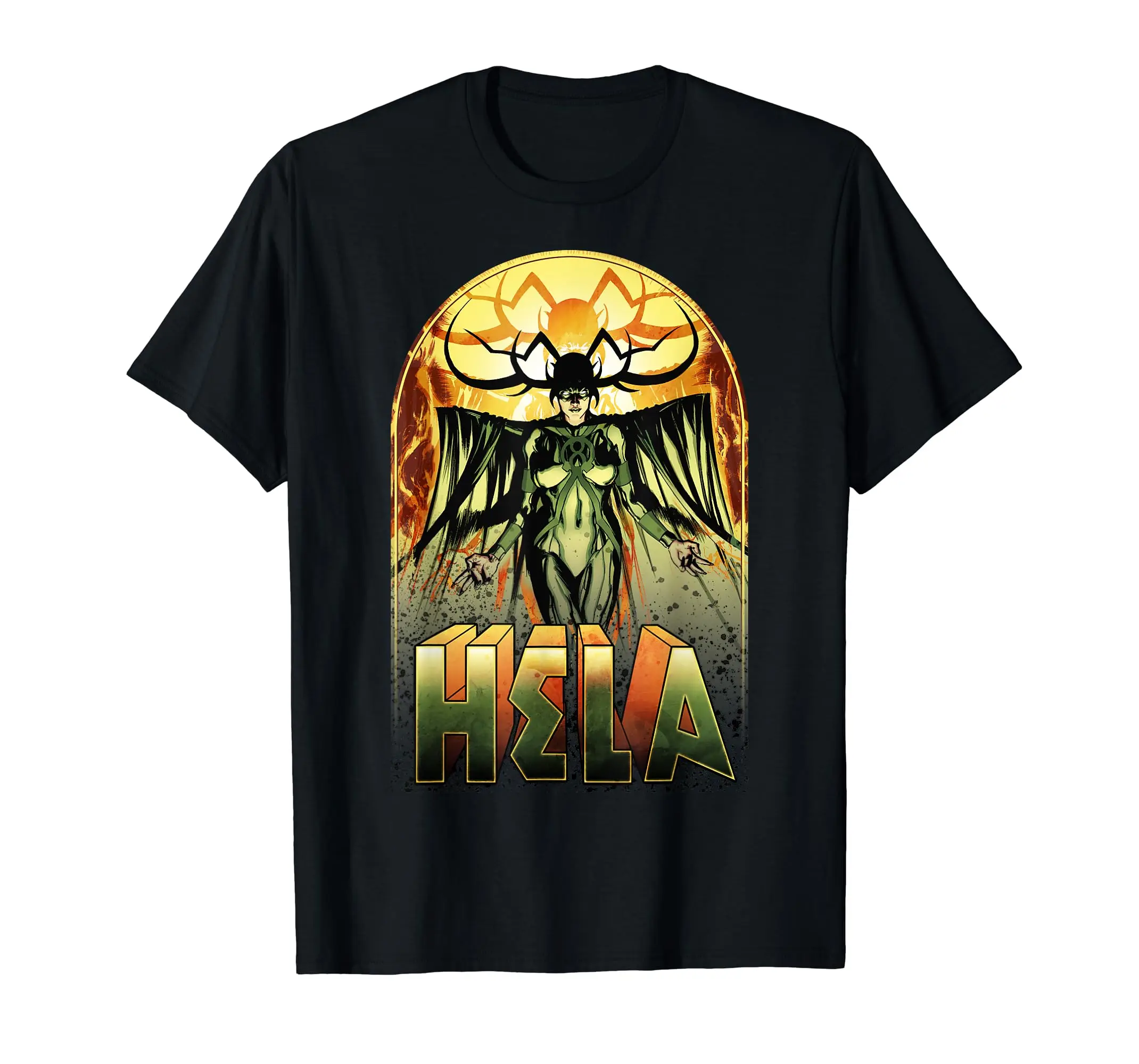 Universe Classic Hela Metal Comic Entrance To Death T-Shirt