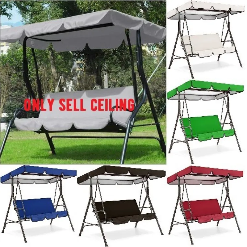 

Lzyoehin Outdoor Oxford Cloth Canopy Cover Three People Swings, Rocking Chair, Garden Swing, Sunshade, King Shed Hood, Autu