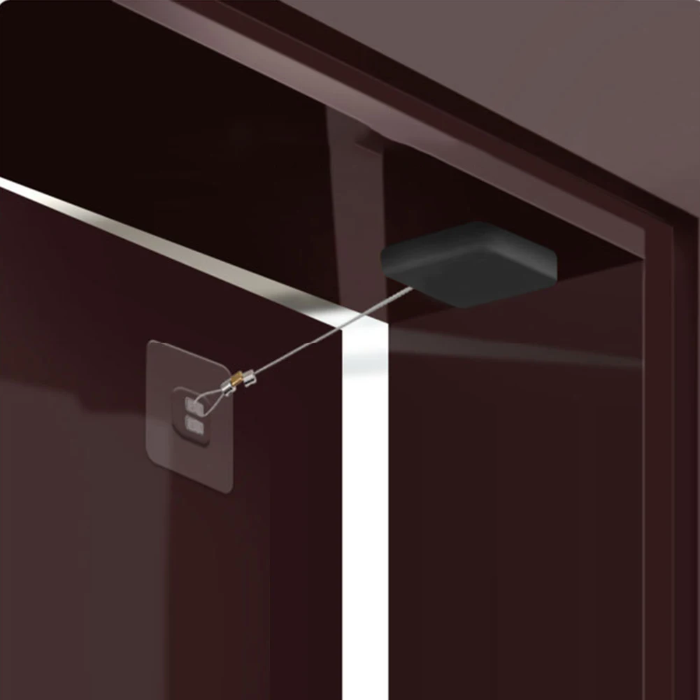 Auto Retractable Pull Cord Door Closer Strong Stretching Door Closing Tool For Family Doors Automatic Door Closer Punch-free