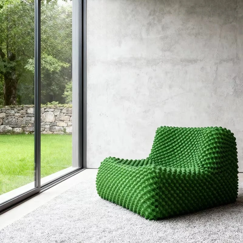 Modern Design Lazy Bubble Sofa Chair Fabric Single Armchair