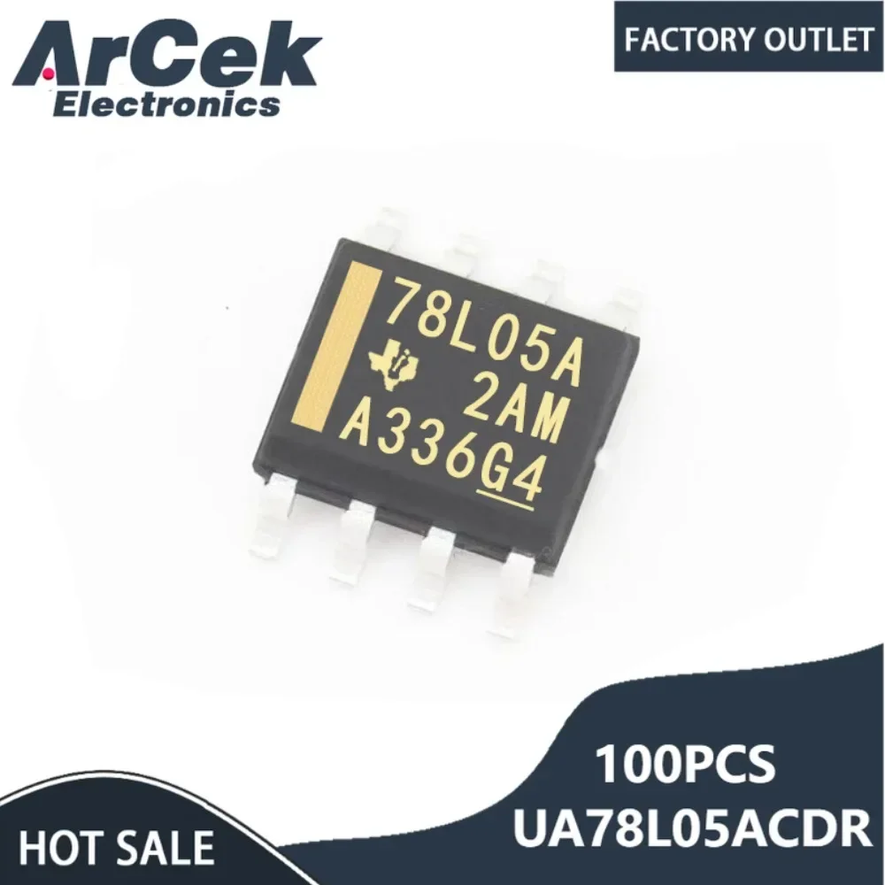 100PCS UA78L05ACDR 78L05L SOP8 Transceiver Chip Brand New in Stock