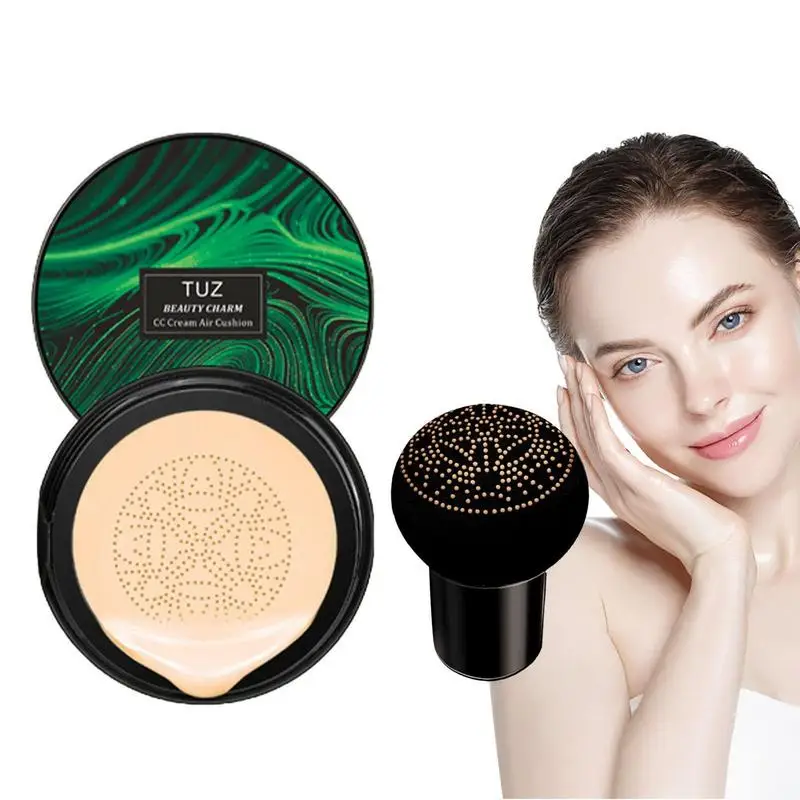 

Sdotter Mushroom Head Make Up Air Cushion CC Cream Moisturizing Foundation Natural Brightening Long Lasting Concealer Makeup BB