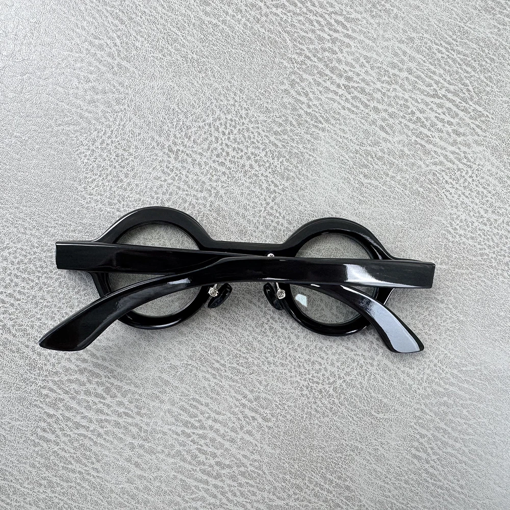 Man Glasses Frames Round Vintage Unique Thick Handmade Buffalo Horn Prescription Reading Eyeglass Frames Optical Lenses Eyewear