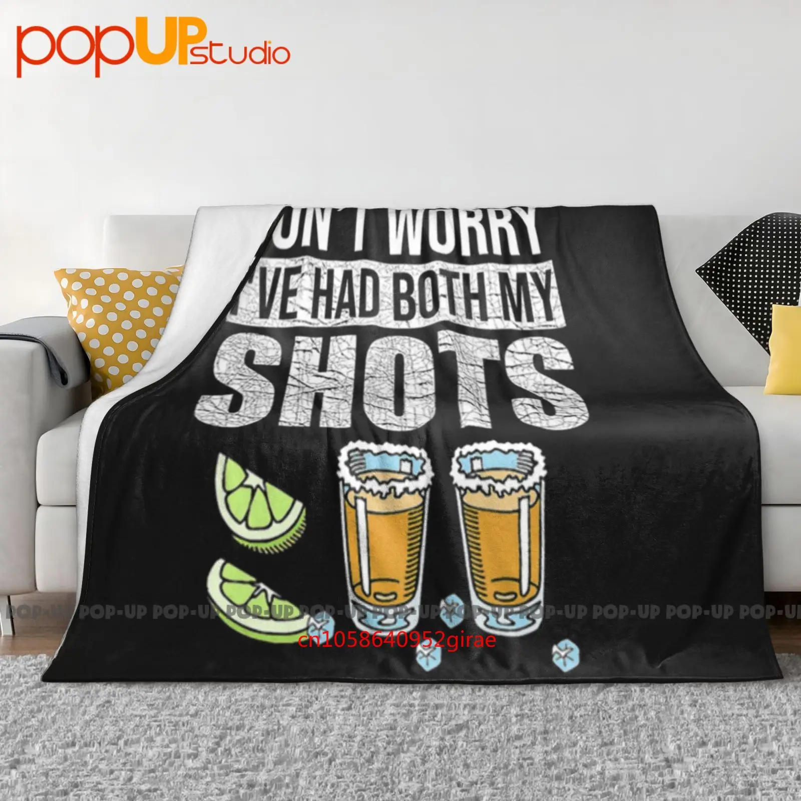 Don'T Worry I'Ve Had Both My Shots Vaccination Ultra-Soft Blanket Quilt Winter Sofa Cover Bed Covers