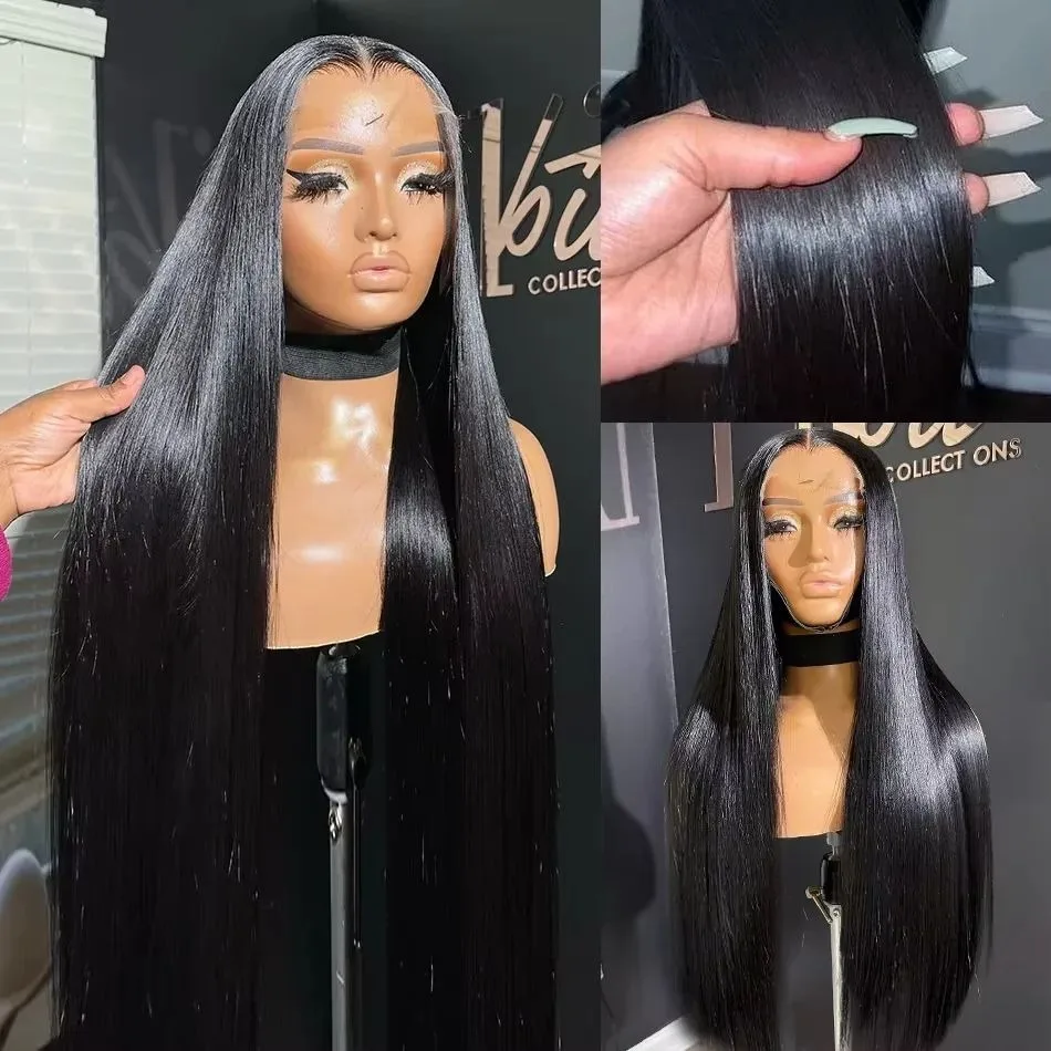 Gerade 30 40 Zoll Lace Front Perücken Echthaar Hohe Dichte 13x6 HD Spitze Frontal Perücke Brasilianische Echthaar Perücken für Frauen Wahl