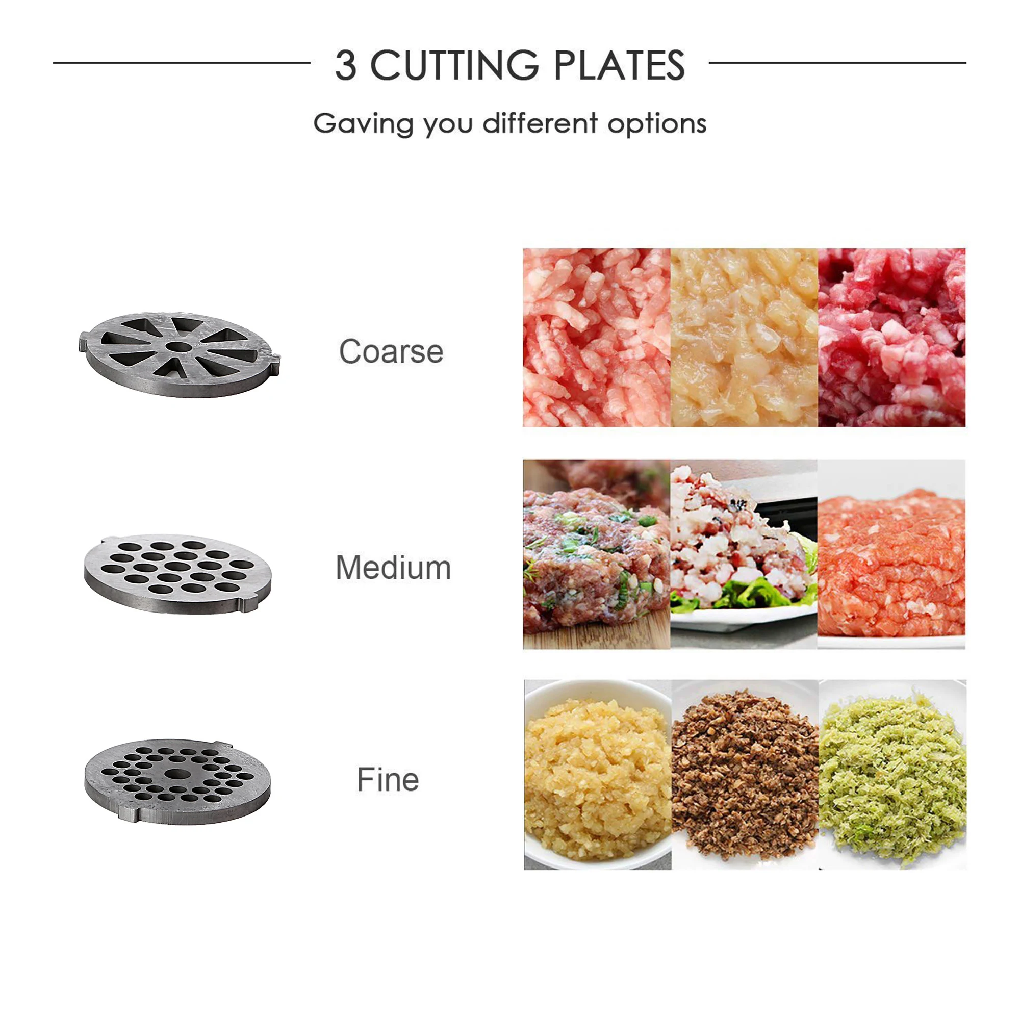 Электрическая мясорубка мощностью 3000 Вт, сверхмощная мясорубка из нержавеющей стали ​ Машина для наполнения колбас с лезвиями