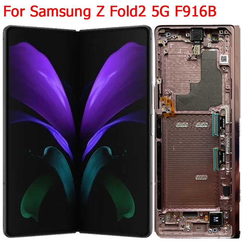 For Samsung Z Fold2 5G Display LCD Screen With Frame 7.6\