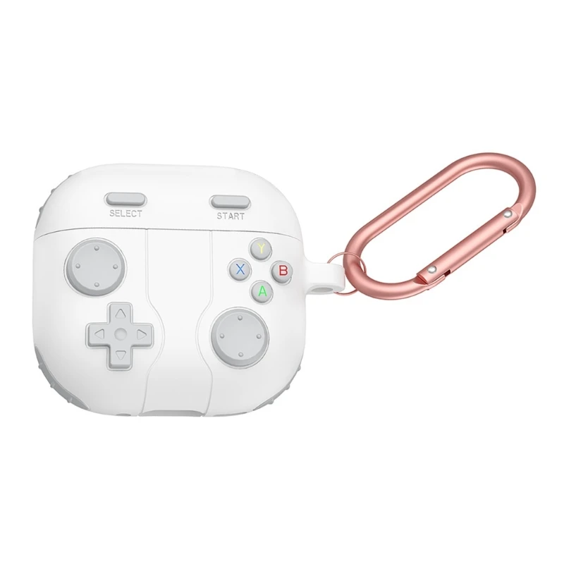 Protector silicona grueso Secure Grip para funda AirPods4 con clip mosquetón