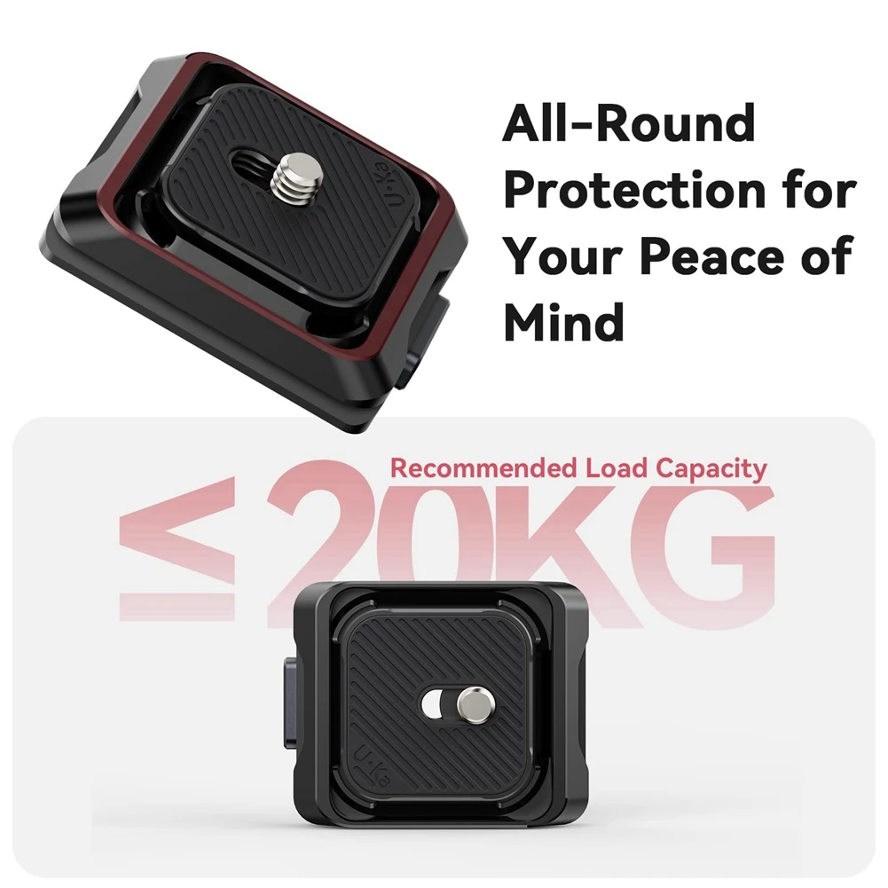 ULANZI UKA01 Camera Quick Release Plate Kit Arca/F38 Interface Plate Mount Quick Setup System for Sony/Nikon/DJI/Fuji