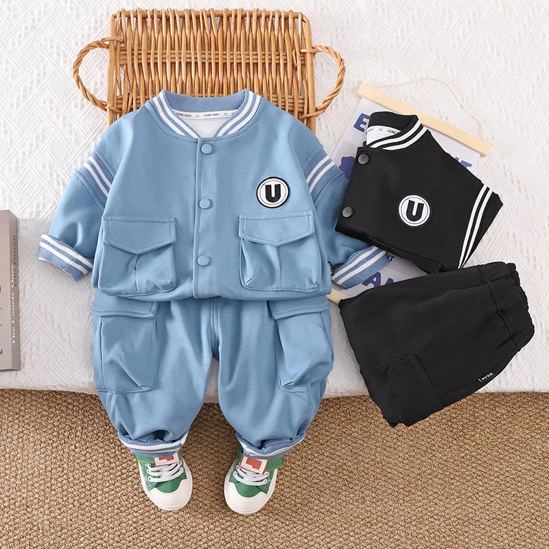 

Boys Clothing Sets Spring Autumn 2025 Children Fashion Coats Pants 2pcs Sports Suit For Baby Outfits Kids Tracksuits Toddler 4Y