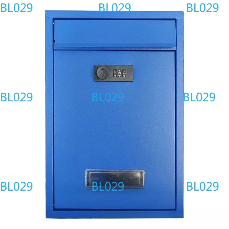 Outdoor Wall Mount Password Lock Mailbox with Slot Weatherproof Mailings Easily Install  Household Farmhouse Mail Box Commerci