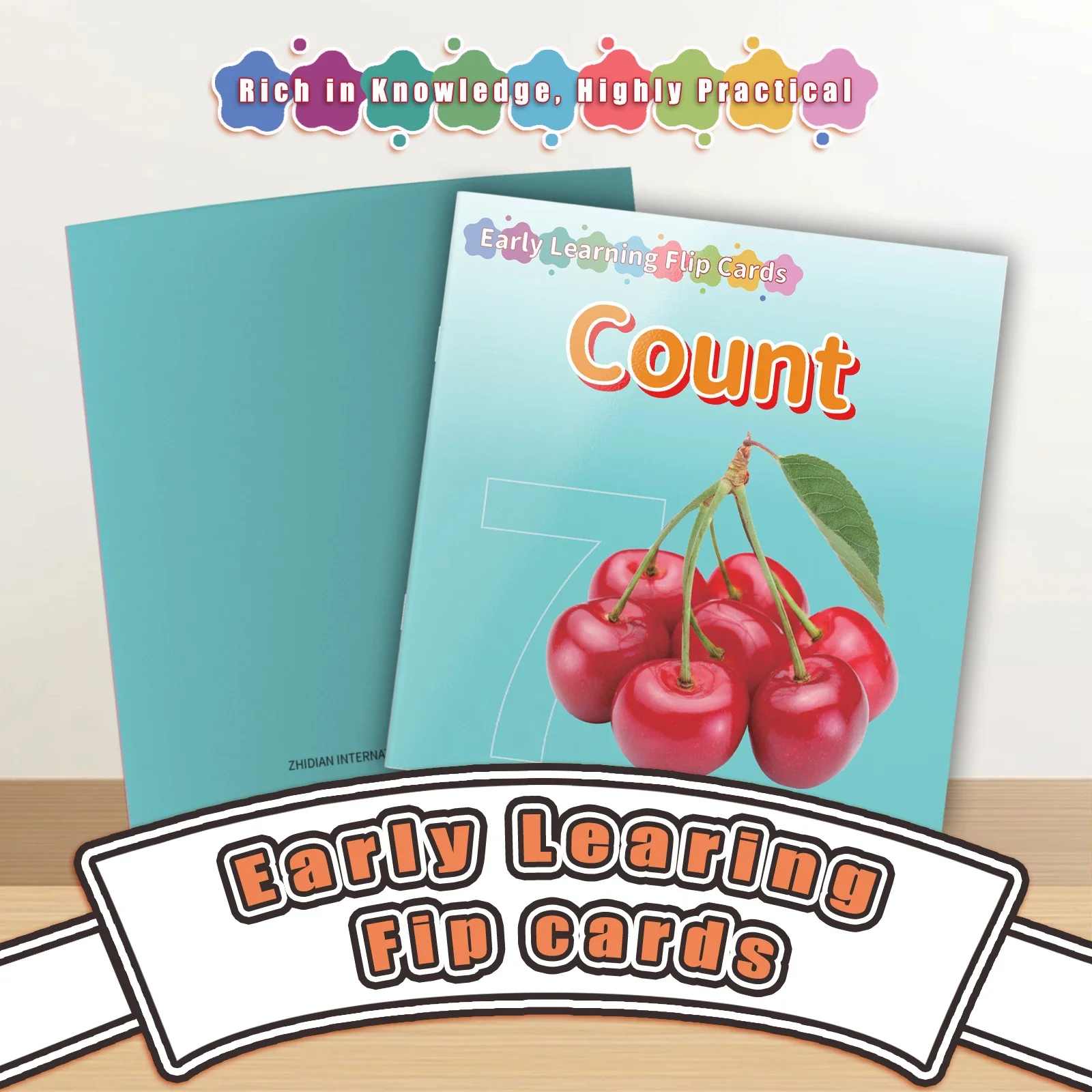 Number Theme Card Book - Lively Knowledge Card Book for Early Learning, Educational Cards