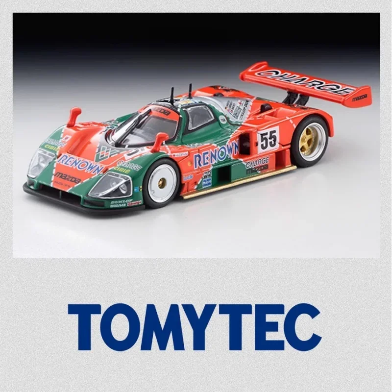 TOMYTEC TLV 합금 다이 캐스트 자동차 정적 모델, 어린이 생일 선물, 방 장식, 1:64 마쓰다 787B No. 55 보존