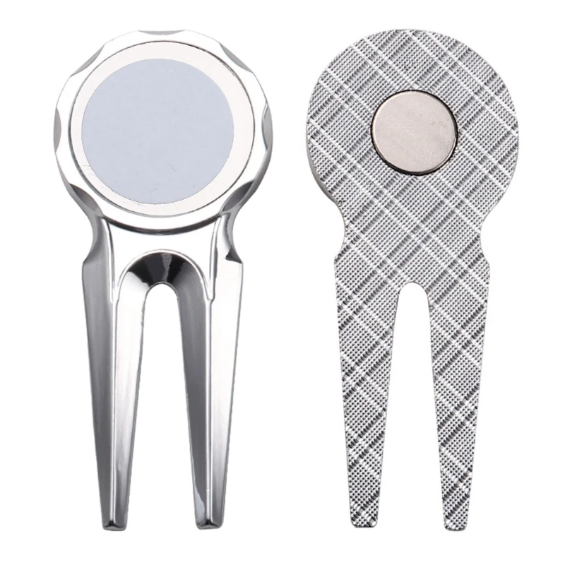 Mini Golf Divot Tool, Zinc Alloy Multi-functional Golf Divot Repair Fork