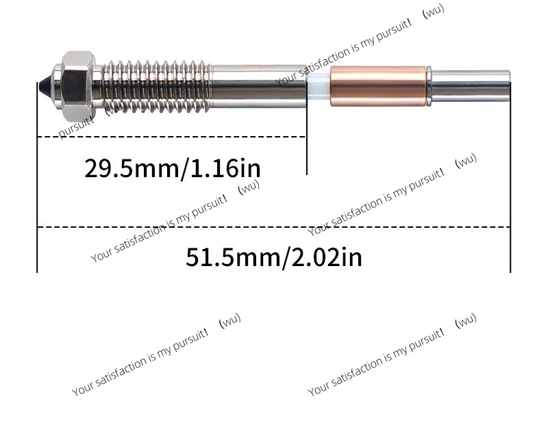 Suitable for 3D printer accessories QIDI bimetal integrated nozzle high thermal conductivity use TusHoldings PLUS 4 model