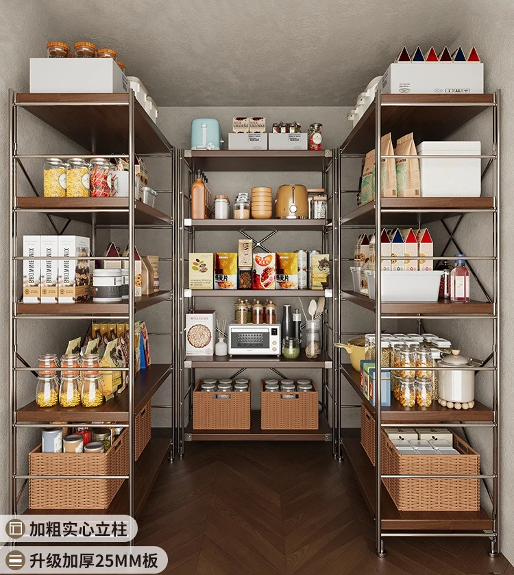 Household multi-layer shelves Floor-to-ceiling living room storage racks