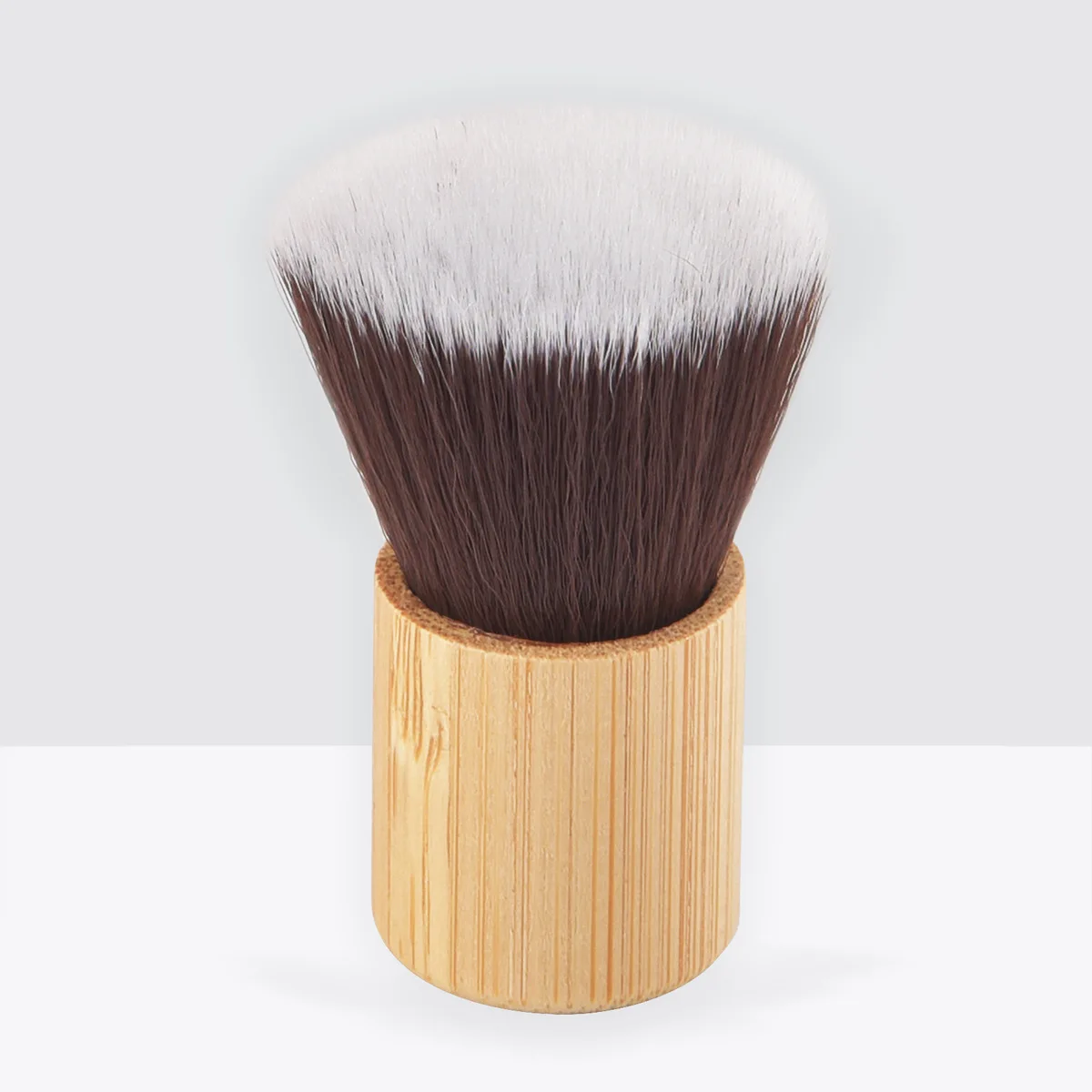 Natural bamboo handle foundation brush and powder brush, mini portable Kabuki, travel makeup brushes