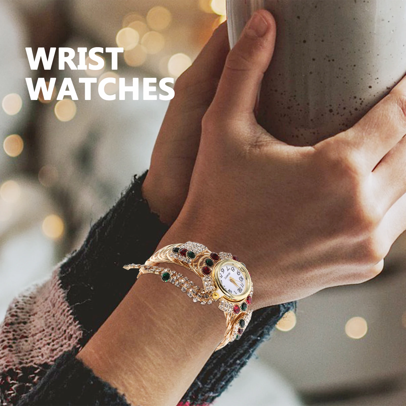 

Bracelet Watch Quartz Alloy Women Fashion Girls Lightweight Comfortable Stylish Daily Wear Wristwatch Ladies Jewelry