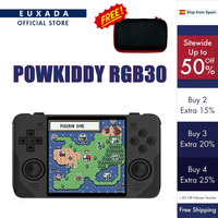 POWKIDDY RGB30 Retro Handheld Game Console RK3566 CPU 4 Inch Screen Built-in WIFI Portable Video Player Kids Gift