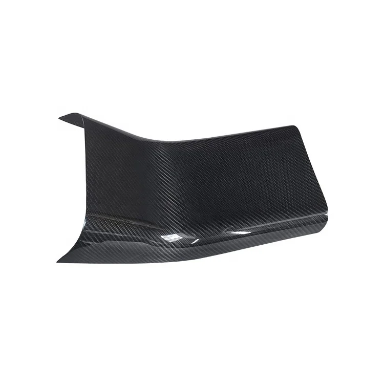 Real Carbon Fiber Interior Accessory Rear Row Middle Dry Carbon Air Condition Vent Lower Anti-Kick Protection Cover Tesla Model