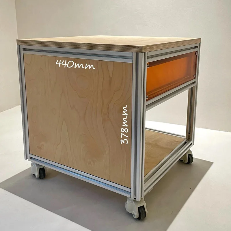 وحدة لوحة المحيط مزيج من طاولة السرير المصنوعة من الألومنيوم بتصميم بسيط وخزانة تخزين طاولة بجانب السرير لغرفة النوم