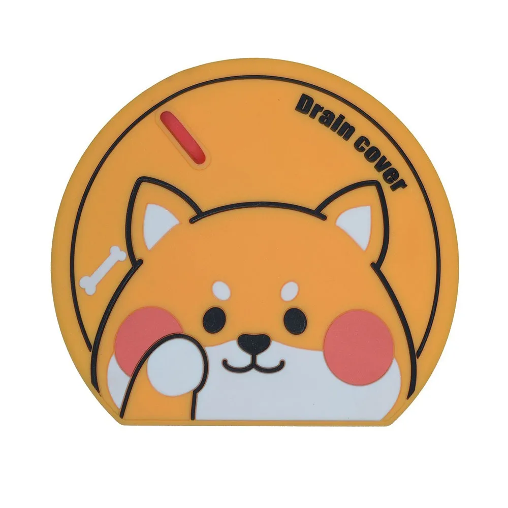 

Сливная крышка для канализационного пола с мультяшными животными, антиблокировочный уплотнительный коврик для канализации, силиконовый коврик против запаха, крышка для дезодоранта