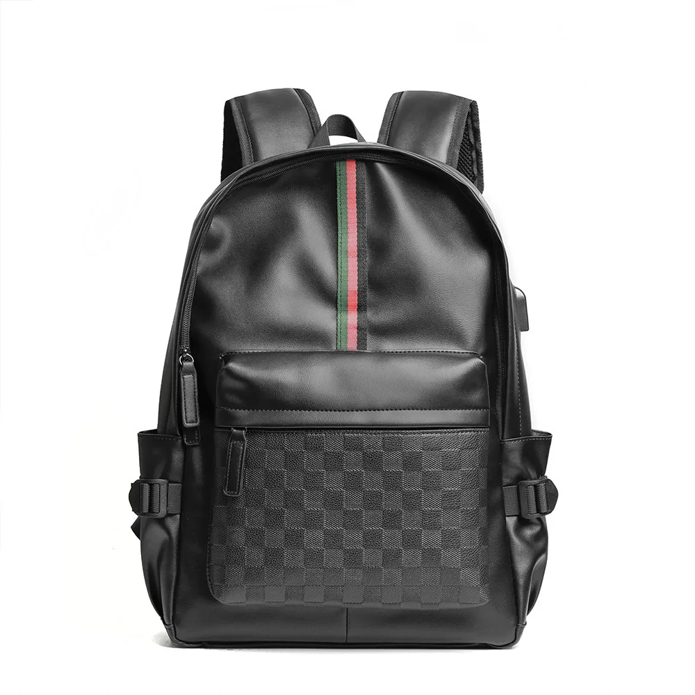 

2026 модный мужской рюкзак, роскошный дизайн, большая вместимость, 15,5-дюймовые сумки для ноутбука, школьные сумки из искусственной кожи, повседневный рюкзак для путешествий на открытом воздухе