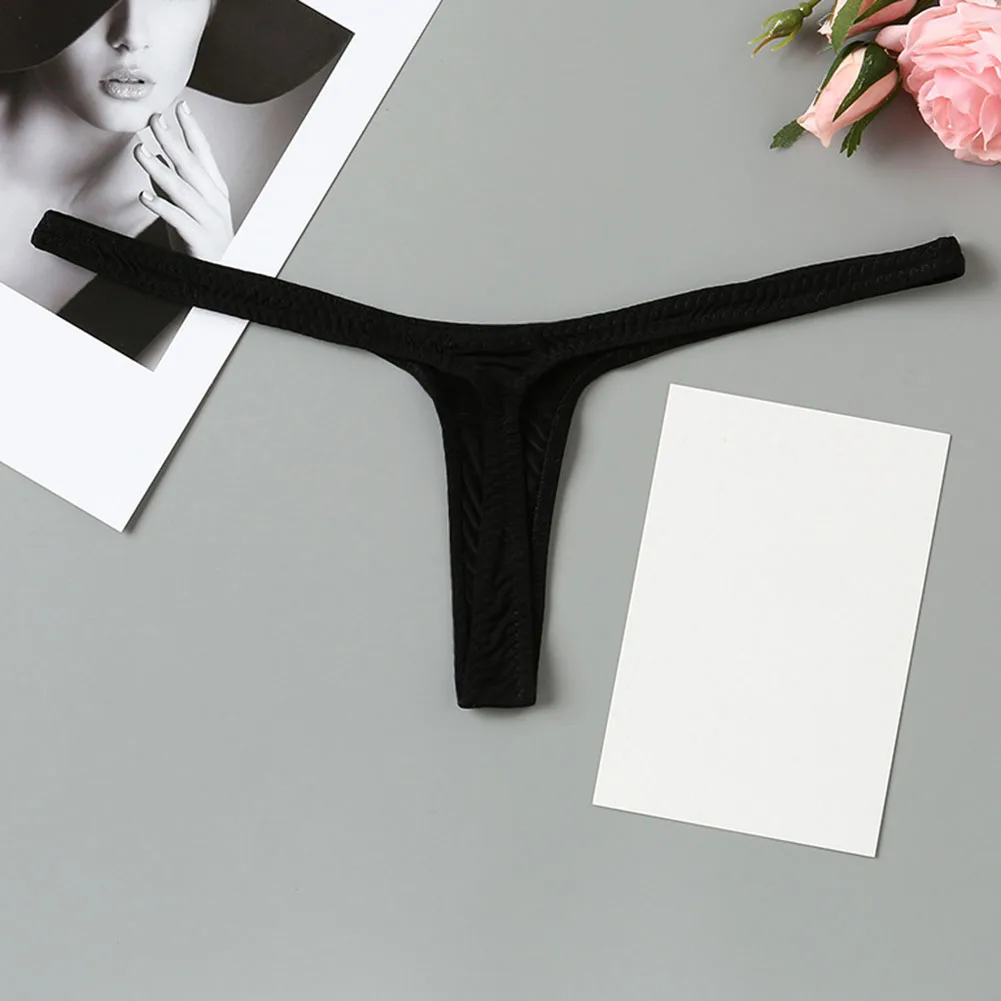 

Womens TBack Thin Sexy Sports Low Waist Underwear Thin Straps Simple Breathable Female Lingerie Underpants Soft Triangle Brief