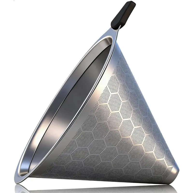 AB42-Coffee Filter Reusable Stainless Steel For Chemex 6/8/10 Cup& For Bodum Hario Fine Mesh Paperless Pour Over Coffee Drip