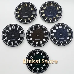 29mm Sterile Watch Dial Green Luminous Fit NH35 NH36 Watches Movement Accessory Parts