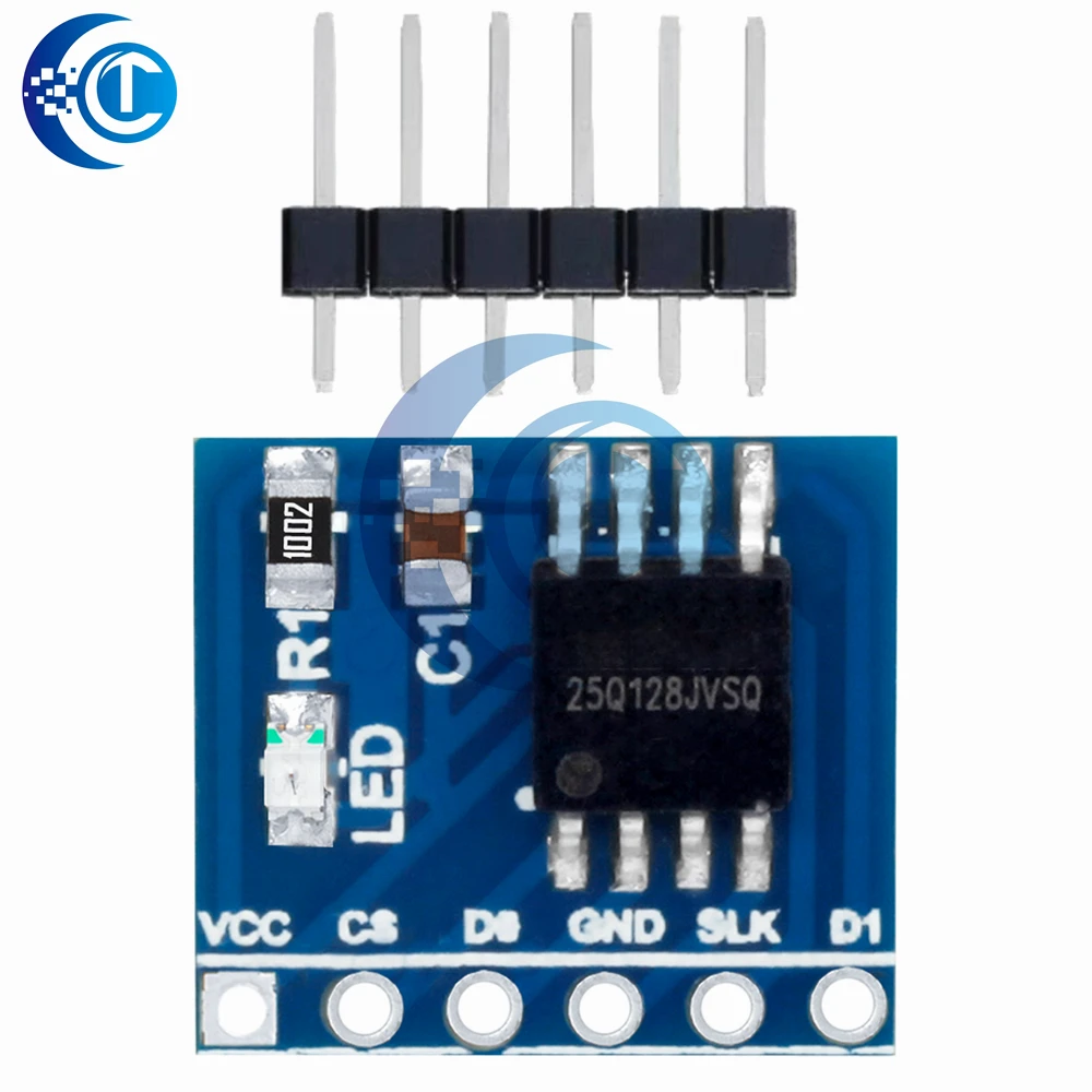 W25Q128FV 128Mbit (16MB) Moduł pamięci SPI NOR Flash - Obudowa 3,3V BV/FV do rozwoju STM32 — zdjęcie produktu 3