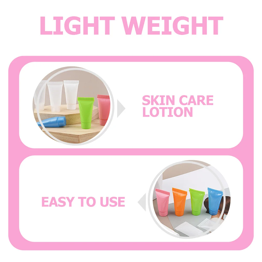 

30pcs Leak Proof Lotion Tubes Squeeze Bottles Travel Hand Cream Dispenser Reusable Empty Containers Refillable Facial