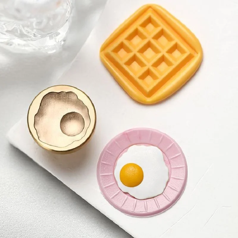Wax Seal Stamp Kawaii Stamp Wax for Stamp Wax Lacquer for Seals Foodie Dessert Series Stamps for Wedding Crafts Supplies HCZ039