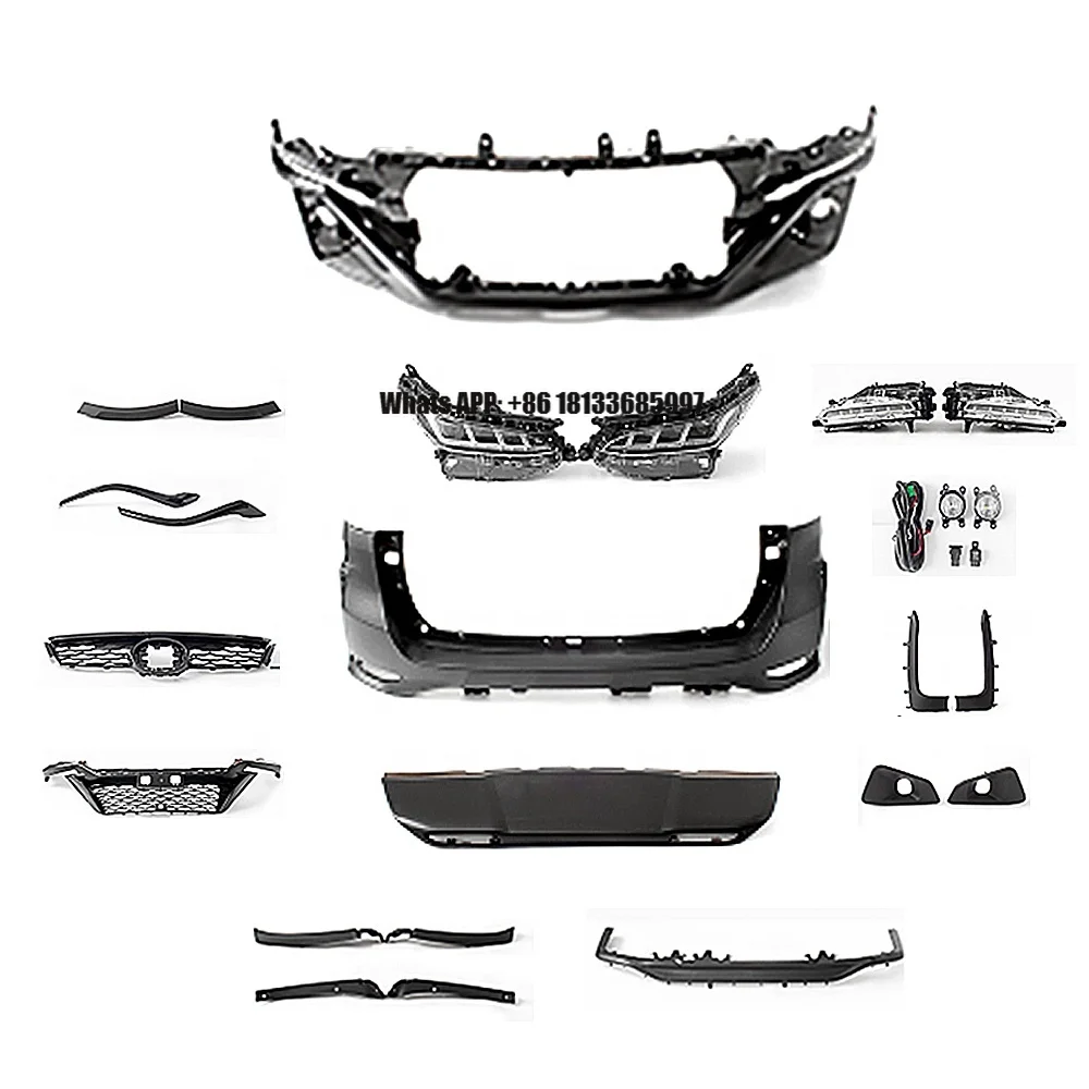 Exterior Car Accessories Body Kit Facelift Conversion  for Toyota Fortuner 2015 Upgrade to 2021