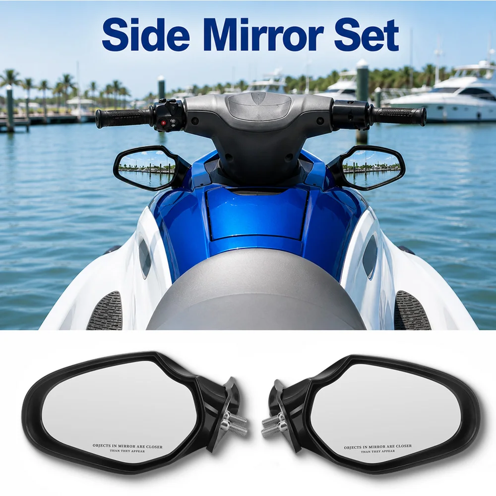 For Yamaha WaveRunner VX Cruiser Deluxe Sport VXR VXS 2011-2014 Motorboat Rear View Mirror F2N-U596B-00-00 F2N-U596C-00-00