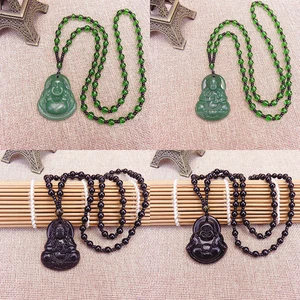 Buda kolye, çin-Doğal, klasik kolye, taşlar, mücevherler, zarif, nimet, oyma, muska şanslı hediye erkekler ve kadınlar için Kolye buda kafasının en iyi 10 satışı-no. 2