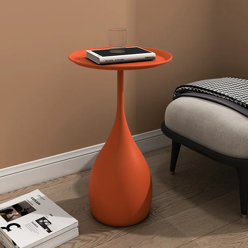 

Light Luxury Sofa Side Table Living Room Coffee Table Minimalist Bedside Design Nordic Creative Small Round Table Air Transport