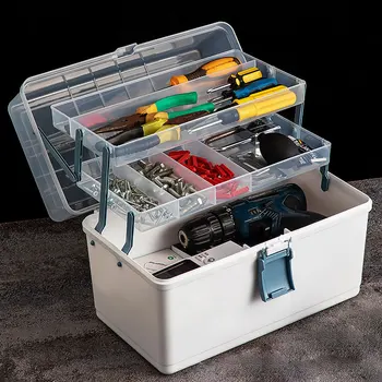 플라스틱 도구 상자 하드웨어 도구 보관 상자, 벽걸이 나사 부품 분류, 부품 상자 수리 도구 상자