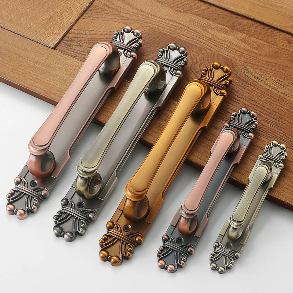 European Zinc Alloy Cabinet Handles Wadrobe Door Pulls Drawer Knobs Kitchen Cupboard Handles Furniture Handle Hardware